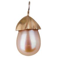 pre owned 14ct yellow gold cultured pearl pendant 4314090