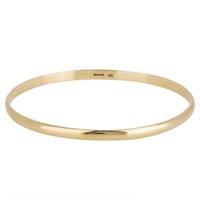 Pre-Owned 9ct Yellow Gold Solid Arm Cuff Bangle 4121943