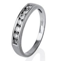 Pre-Owned 18ct White Gold Diamond Half Eternity Ring 4148578