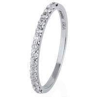 Pre-Owned 9ct White Gold Diamond Half Eternity Ring 4111296
