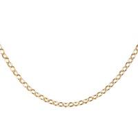 pre owned 9ct yellow gold oval belcher chain necklace 4102091