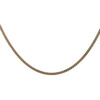 Pre-Owned 9ct Yellow Gold Flat Curb Chain Necklace 4101120