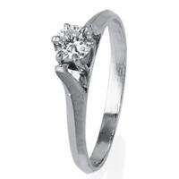 Pre-Owned 9ct White Gold Diamond Solitaire Ring 4329644