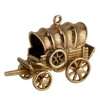 Pre-Owned 9ct Yellow Gold Old Wagon Charm Pendant 4152162