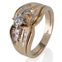 Pre-Owned 14ct Yellow Gold Diamond Set Ring 4332770