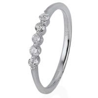 Pre-Owned 9ct White Gold Diamond Half Ternity Ring 4111260