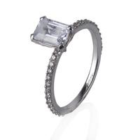 pre owned 18ct white gold sapphire and diamond ring 4332326
