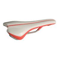 Pro Griffon Saddle Hollow Ti Rails - 142 mm Wide - Regular Fit - White/Red