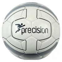 Precision Cordino Match Football (White/Silver/Black) Size 5