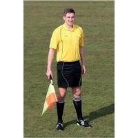 Precision Referees Short Sleeve Shirt Yellow/Black 50-52