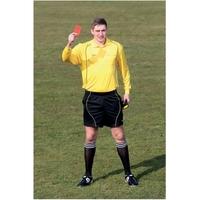 Precision Referees Long Sleeve Shirt Yellow/Black 50-52