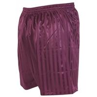Precision Striped Continental Football Shorts 18-20 inch Maroon