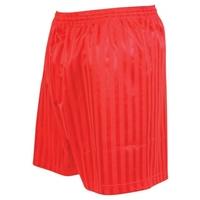 Precision Striped Continental Football Shorts 18-20 inch Red
