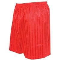 Precision Striped Continental Football Shorts 26-28 inch Red