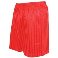 Precision Striped Continental Football Shorts 30-32 inch Red