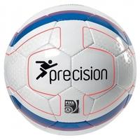 Precision Rosario Match Football (White/Blue/Orange) Size 5