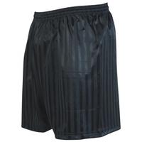 Precision Striped Continental Football Shorts 30-32 inch Black