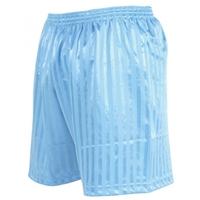 Precision Striped Continental Football Shorts 34-36 inch Sky Blue