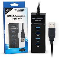 Ps4/Ps4 Slim/Ps4 Pro Hub 4 Port USB 3.0 Hub High Speed USB Cable Adapter for PS4/PS4 Slim/Ps4 Pro//XBOXONE/XBOX360/Computer Laptop PC