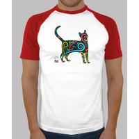 psychedelic cat baseball home unisex