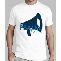 psalm 131 t-shirt white man megaphone