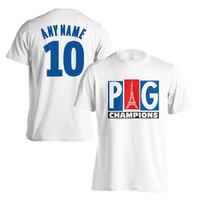 PSG Champions T-Shirt (Your Name) - White