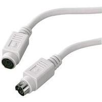 PS/2 Keyboard/mouse Extension cable [1x PS/2 plug - 1x PS/2 socket] 2 m Grey Digitus
