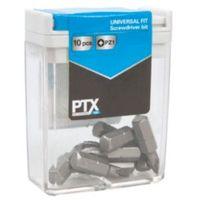 PTX PZ1 Standard Screwdriver Bit Set 25mm Pack of 10