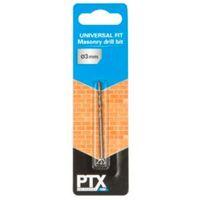 PTX Masonry Drill Bit (Dia)3mm (L)60mm