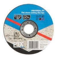 PTX (Dia)115mm Flat Stone Cutting Disc Pack of 5