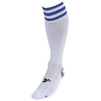 PT 3 Stripe Pro Football Socks Mens White/Royal