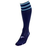 PT 3 Stripe Pro Football Socks Mens Navy/Sky