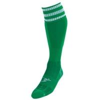 PT 3 Stripe Pro Football Socks Mens Green/White