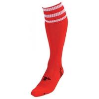 PT 3 Stripe Pro Football Socks Boys Red/White