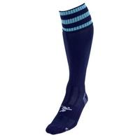 PT 3 Stripe Pro Football Socks Boys Navy/Sky