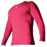 pt base layer long sleeve crew neck shirt small boys fluo pink