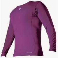 pt base layer long sleeve crew neck shirt medium purple