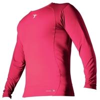 pt base layer long sleeve crew neck shirt xlarge fluo pink