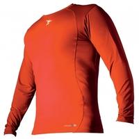 pt base layer long sleeve crew neck shirt small boys orange