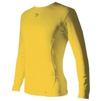 pt base layer long sleeve crew neck shirt xlarge yellow