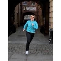 pt ladies running rain jacket turquoiseblack 14 38inch