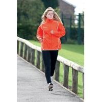 pt ladies running rain jacket sun orangesilver 10 34inch