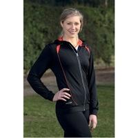 PT Ladies Hoodie Black/Sun Orange 8 (32inch)