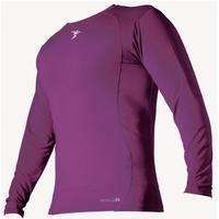 pt base layer long sleeve crew neck shirt small purple