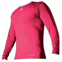 pt base layer long sleeve crew neck shirt large fluo pink