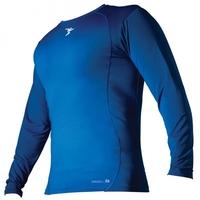 pt base layer long sleeve crew neck shirt small royal