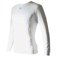 pt base layer long sleeve crew neck shirt xlarge white