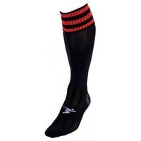 PT 3 Stripe Pro Football Socks Boys Black/Red