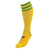 PT 3 Stripe Pro Football Socks LBoys Yellow/Green