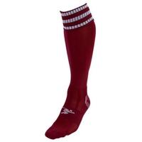 PT 3 Stripe Pro Football Socks LBoys Maroon/White